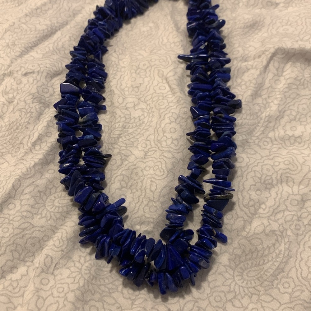 Vintage Lapis Lazuli stone necklace